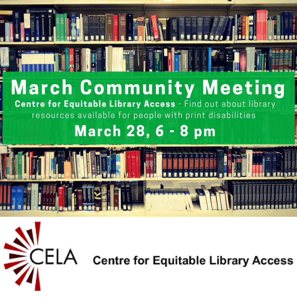 March Community Meeting: March 28 6-8 pm